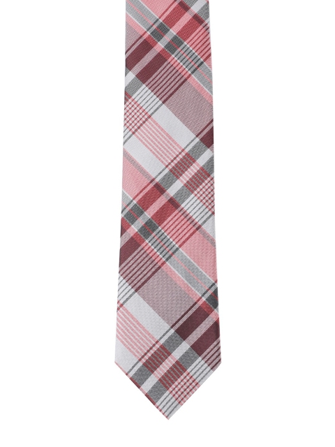 

Alvaro Castagnino Men Pink & Grey Printed Skinny Tie