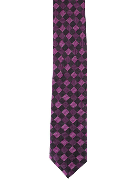 

Alvaro Castagnino Men Purple & Black Printed Skinny Tie