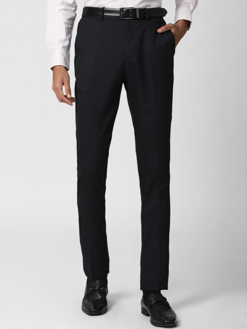 

Peter England Men Black Formal Trousers