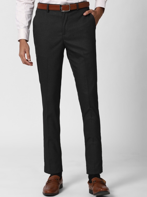 

Peter England Men Black Formal Trousers