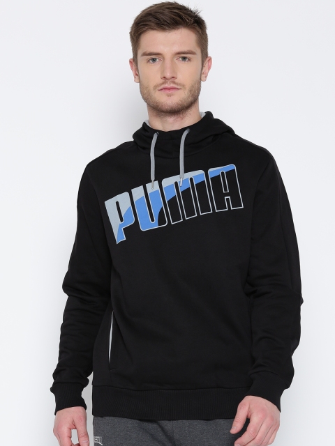 

Puma Men Black Highscore Printed Hooded Sporty Jacket