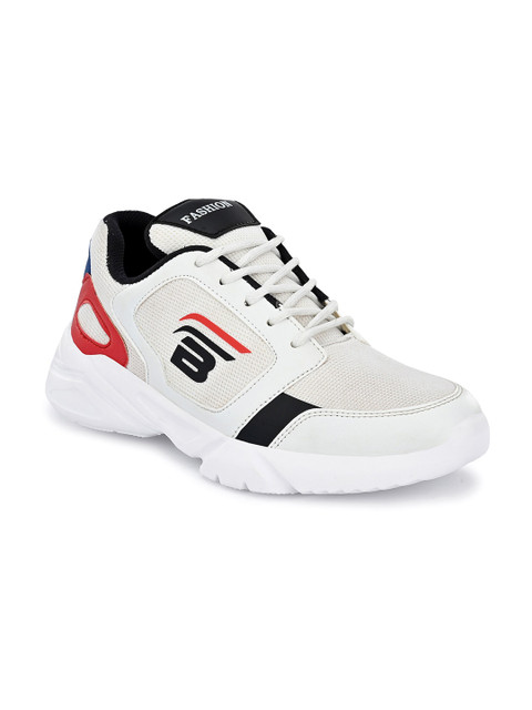 

BUCIK Men White Running Non-Marking Shoes