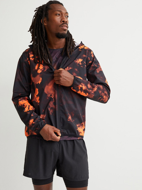 

H&M Men Regular Fit Running jacket, Orange