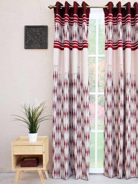 

Ariana White & Red Geometric Door Curtain