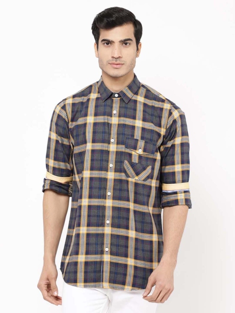 

STROP Men Multicoloured Tartan Checks Opaque Checked Casual Shirt, Multi