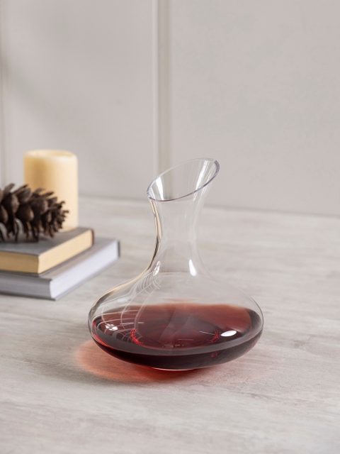 

Pure Home and Living Transparent Solid Glass Wine Decanter