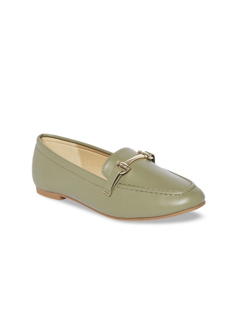

Forever Glam by Pantaloons Women Green PU Loafers