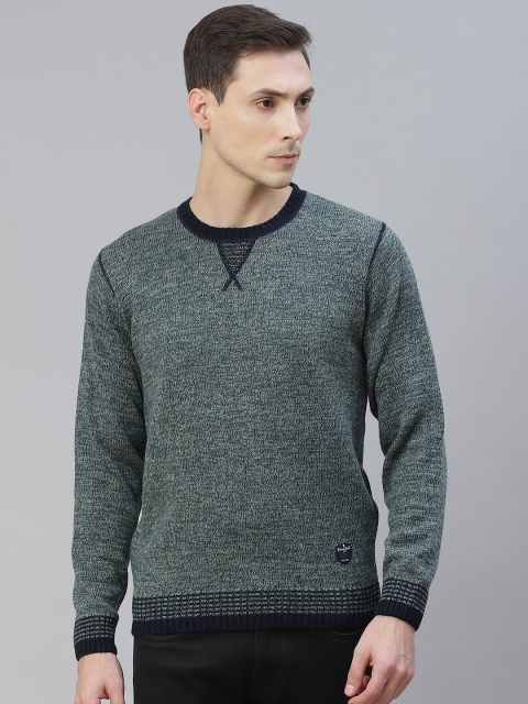 

Pierre Carlo Men Green & Black Pullover