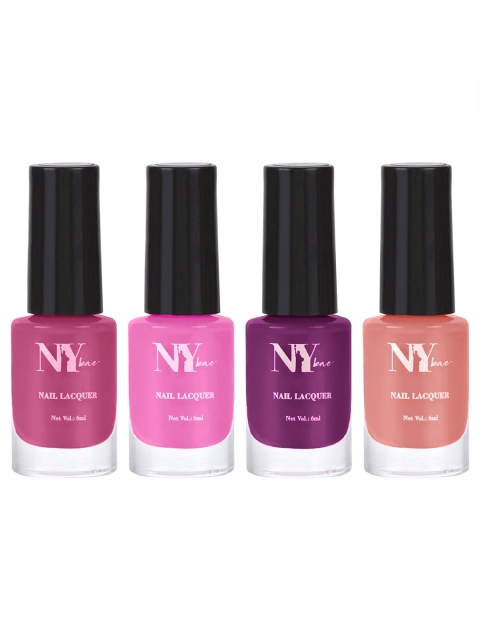 

NY Bae Set of 4 Blossomin' Nail Lacquer - Pink Flip, Plumin', Orchid Chic, Cotton Candy, Multi