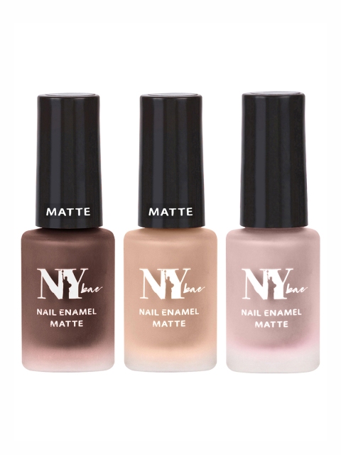 

NY Bae Set of 2 Matte Nail Lacquer - Pink, Brown, Nude, Multi