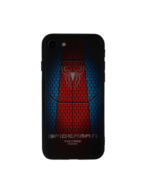 

macmerise Red & Blue Spider Web Suit Lumous Led iPhone SE Back Case