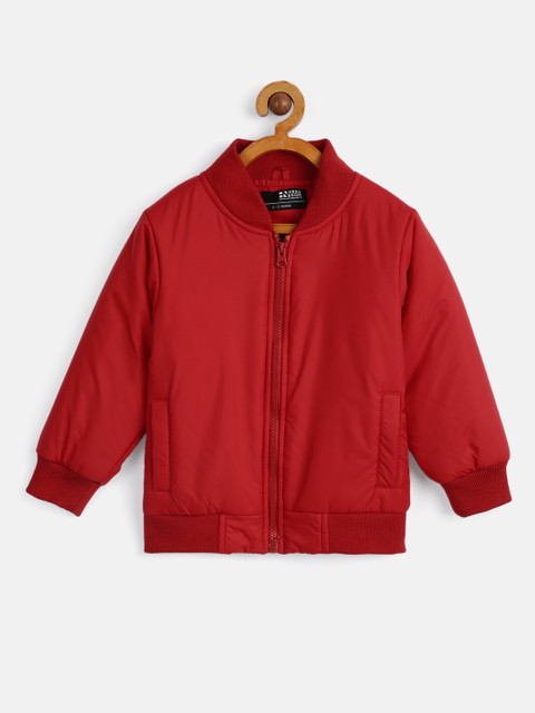 

HERE&NOW Boys Red Longline Padded Jacket