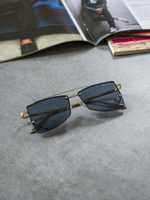 

Bellofox Women Blue Lens & Gold-Toned Butterfly Sunglasses