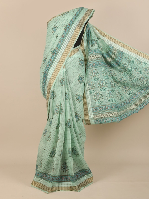 

Pothys Green Floral Saree