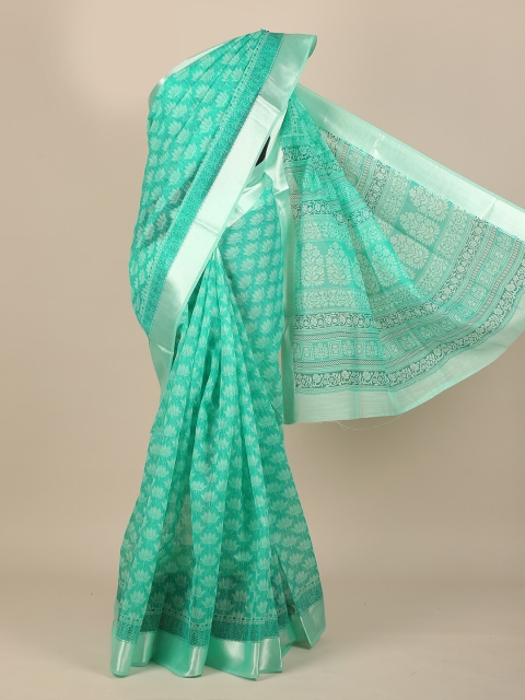 

Pothys Green Ethnic Motifs Zari Saree