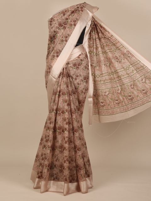 

Pothys Brown Floral Saree