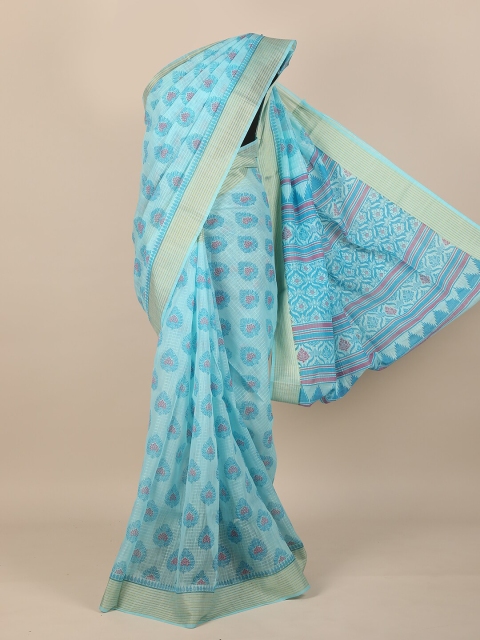 

Pothys Blue Floral Saree