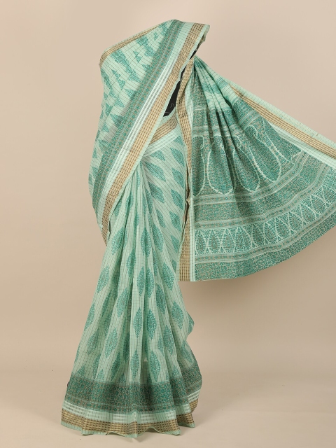 

Pothys Green Floral Saree