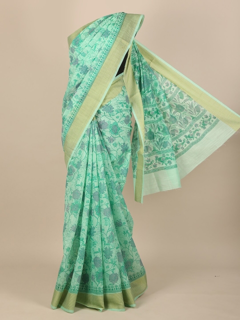 

Pothys Green Floral Saree