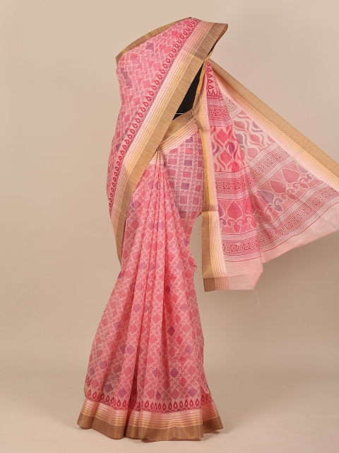 

Pothys Pink Printed Saree