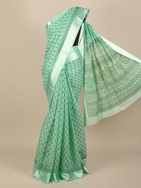 

Pothys Green Floral Saree