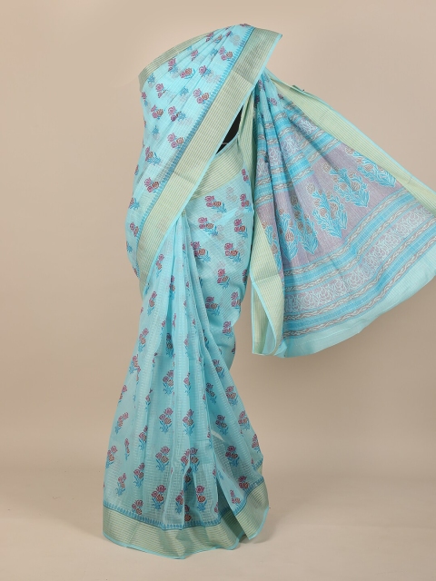 

Pothys Blue Floral Saree