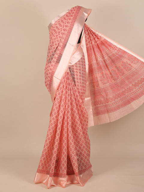 

Pothys Pink Floral Saree