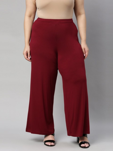 

Go Colors Women Maroon Palazzos