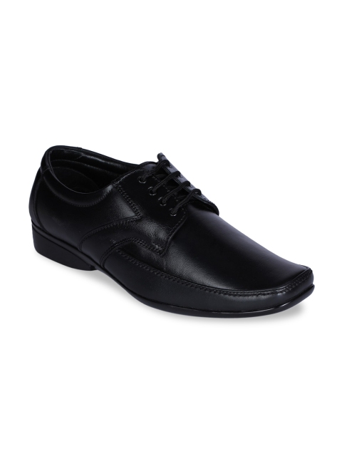 

Liberty Men Black Solid Leather Formal Derbys