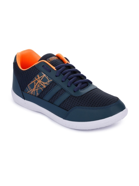 

Liberty Men Navy Blue Woven Design Sneakers