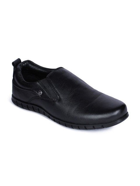 

Liberty Men Black Non Lacing Slip-on Leather Formal Shoes