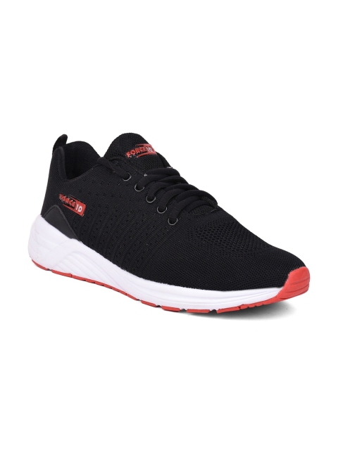 

Liberty Men Black & Red Mesh Mid-Top Walking Shoes