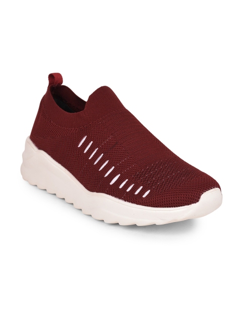 

Liberty Men Maroon & White Slip On Walking Shoes