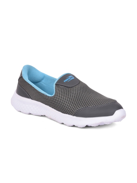 

Liberty Women Grey & Blue Slip On Sports Shoes