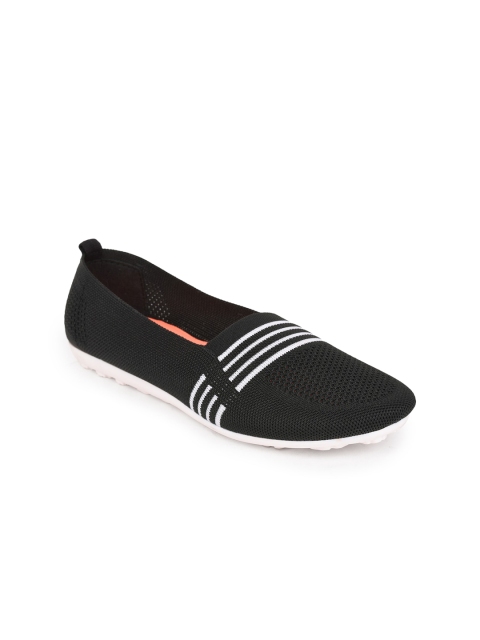 

Liberty Women Black Striped Ballerinas Flats