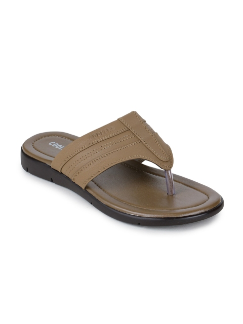 

Liberty Women Camel Brown & Black Solid Rubber Thong Flip-Flops