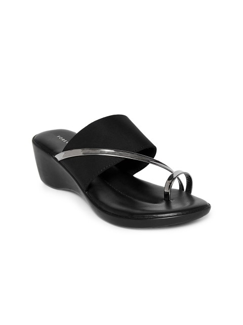 

Forever Glam by Pantaloons Black PU Wedge Sandals