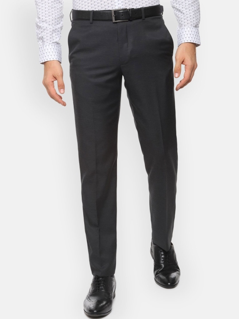 

Van Heusen Men Black Slim Fit Formal Trousers
