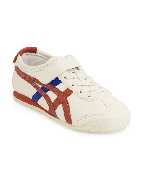 

Onitsuka Tiger Unisex Kids White Colourblocked Sneakers Mexico 66 PS