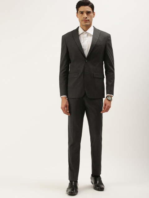 

Peter England Charcoal Grey Two-Piece Formal Suit