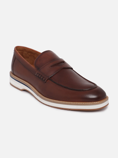 

ALDO Men Brown Leather Loafers