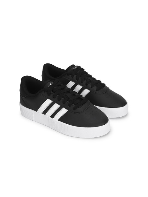 

ADIDAS Women Black & White COURT BOLD Skateboarding Shoes