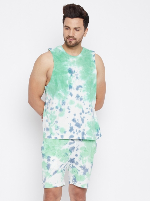 

FUGAZEE Men Multicoloured Dyed Top with Shorts, Multi