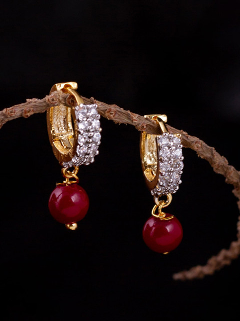 

Alankruthi Gold-Toned Contemporary Drop Earrings