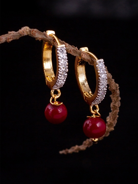 

Alankruthi Gold-Toned Contemporary Drop Earrings