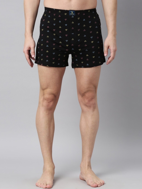 

Joven Men Black & Yellow Printed Pure Cotton Boxers JB1K-PY