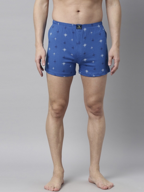 

Joven Men Blue & White Printed Pure Cotton Boxers JB1K-HT