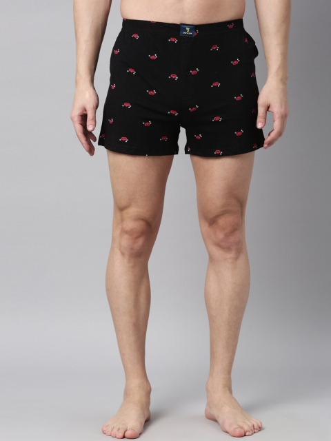 

Joven Men Black & Red Printed Pure Cotton Boxer JB1K-PK