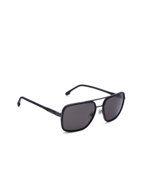 

Carrera Men Grey Lens & Black Rectangle Sunglasses with UV Protected Lens