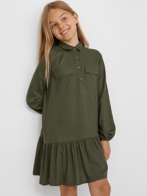 

H&M Girls Green Shirt Dress